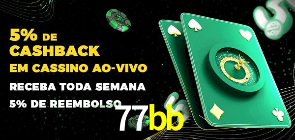 Promoções do cassino ao Vivo 77bb